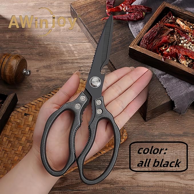 AWinjoy Heavy Duty Sharp Kitchen Scissors - Image 4