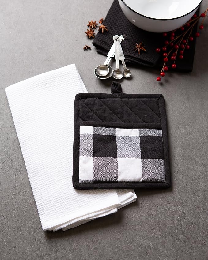 DII Buffalo Check Kitchen Collection, Classic Farmhouse Kitchen Set, 2 Piece - Image 7
