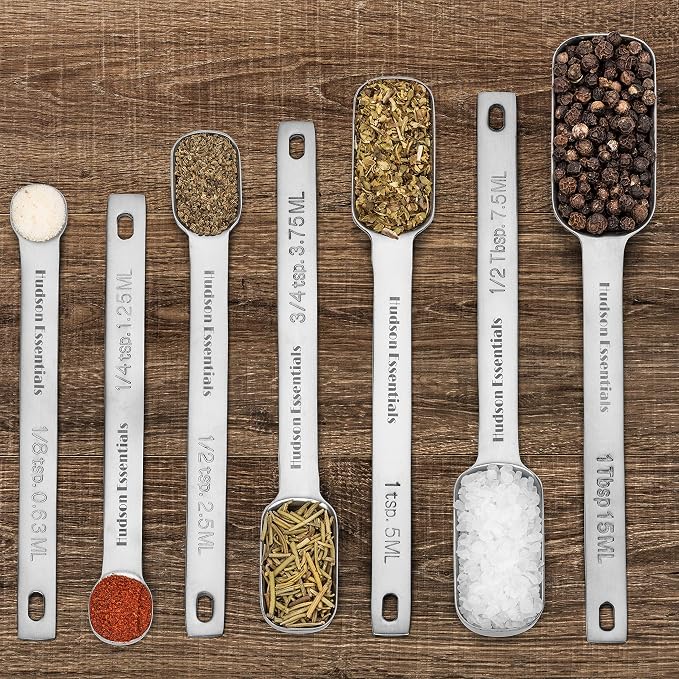 Hudson Essentials Stainless Steel Measuring Spoons Set - Image 5