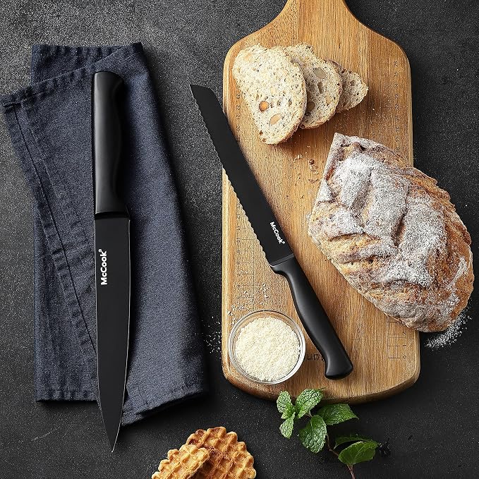 McCook® Knife Sets, German Stainless Steel Knife Block Sets - Image 7