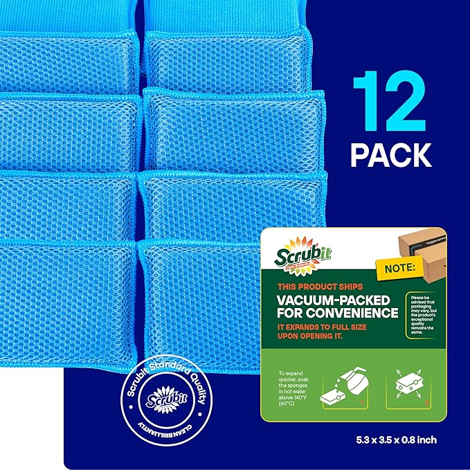 SCRUBIT Reusable Sponges for Dishes - Image 4