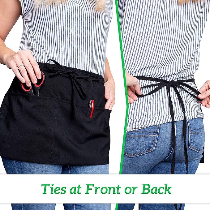 GREEN LIFESTYLE 3 Pack Server Aprons - Image 6