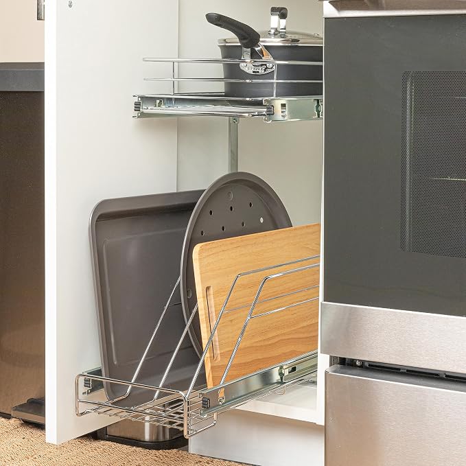 Household Essentials Glidez Multipurpose Chrome-Plated Steel Pull-Out/Slide-Out - Image 5