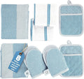 Casa Platino Silicone Oven Mitts Set, 8-Piece – 500°F Heat Resistant Mini Oven by CasaPlatino