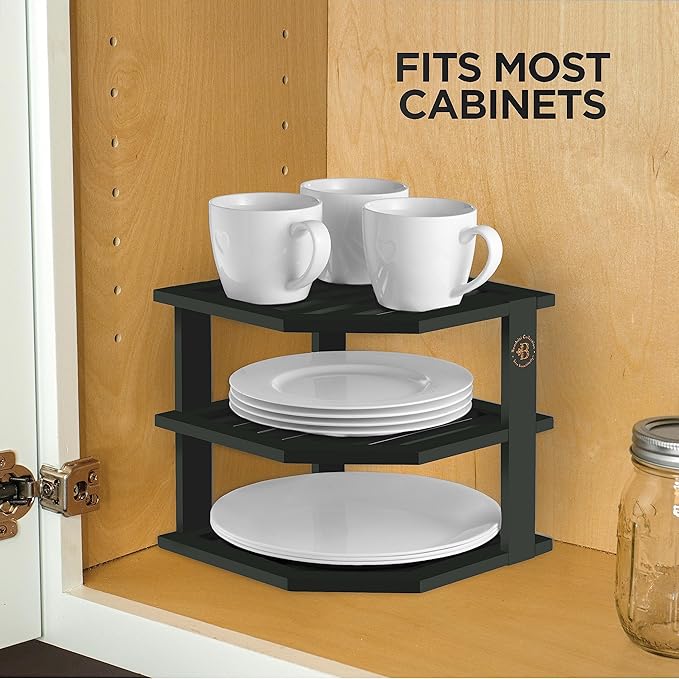 Bambüsi Plate Organizer for Cabinet - Image 4