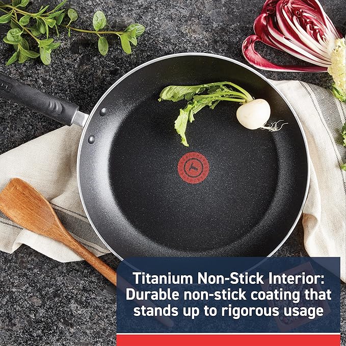 T-Fal Experience Nonstick Fry Pan 12.5 Inch, Oven Broiler Safe 400F, Non Stick - Image 2