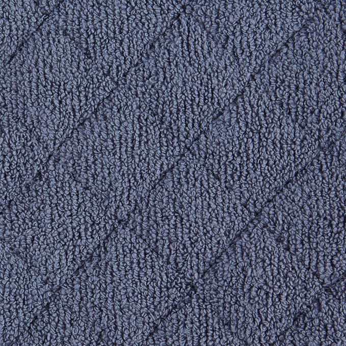 DII Basic Terry Collection Quilted 100% Cotton, Stonewash Blue, 3 Piece - Image 3