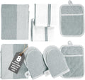 Casa Platino 8-Piece Mini Oven Mitt & Pot Holder Set – 500°F Heat Resistant by CasaPlatino