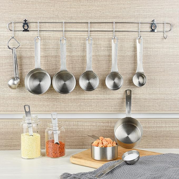 Measuring Cup Set of 8, 18/8 Stainless Steel Measuring Cups - Image 8