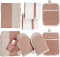 Casa Platino Potholders for Kitchens, 8-Piece – 500°F Heat Resistant Oven Mitts by CasaPlatino
